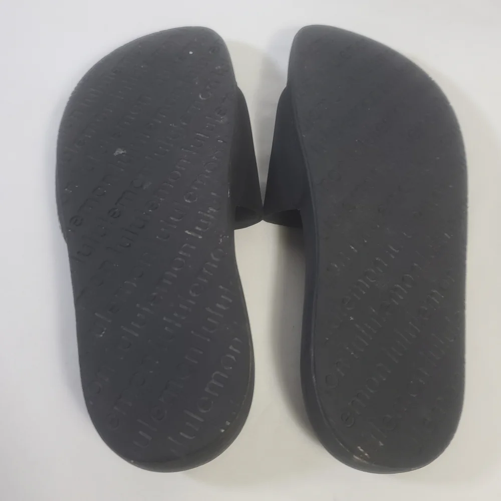 lululemon athletica Black Slide Sandals Size 11 - Picture 13 of 14